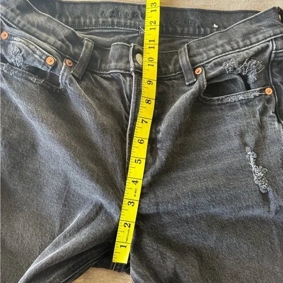 American Eagle Black Wash Stretch Skinny Jeans Women’s Size 10 Extra Long - Picture 11 of 12